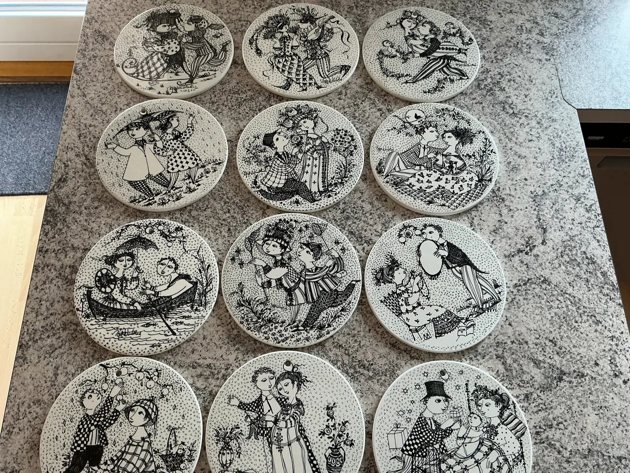 Billede 4 - Bjørn Wiinblad platter