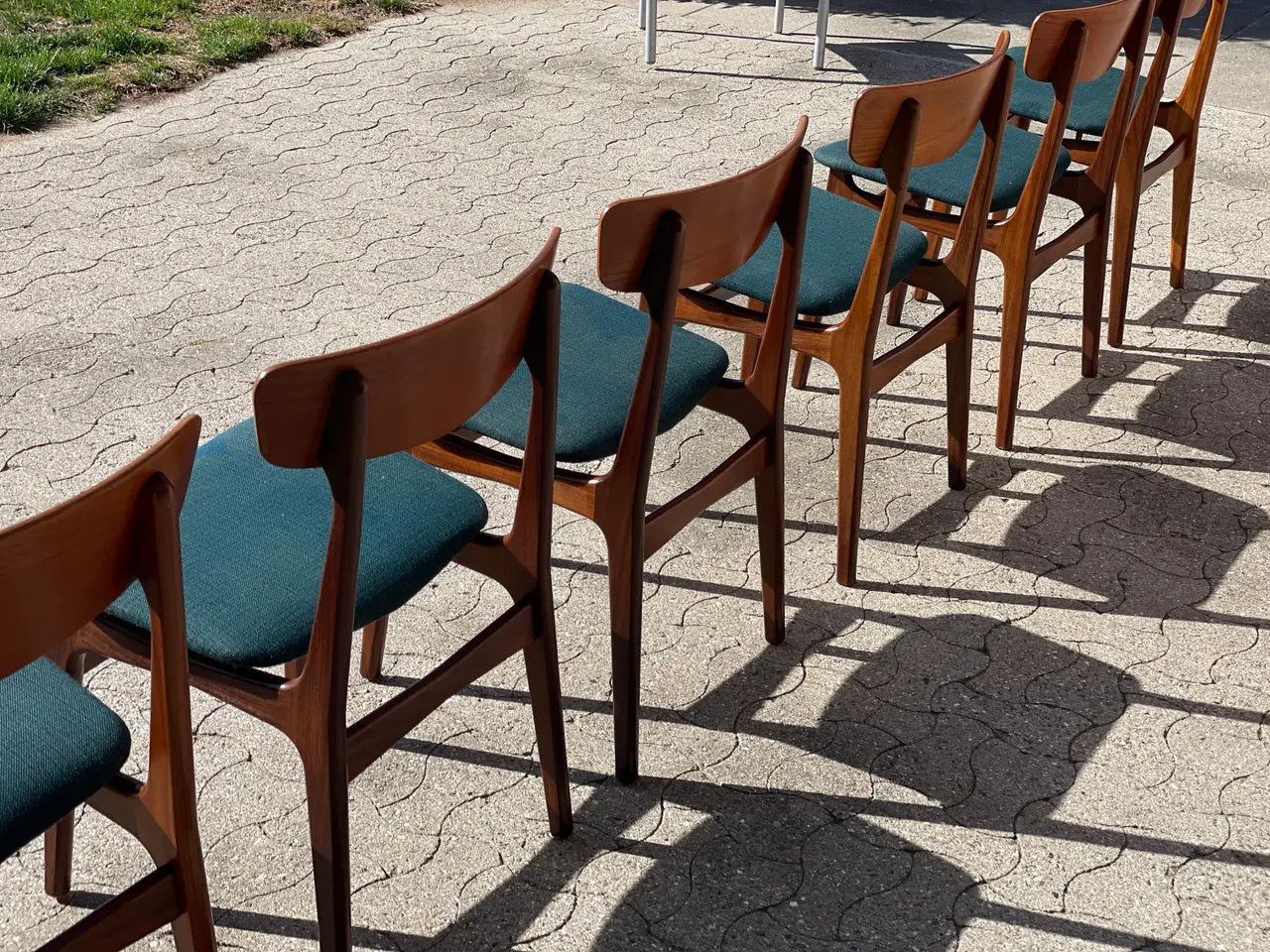 Billede 6 - Spisebordstole i teak træ