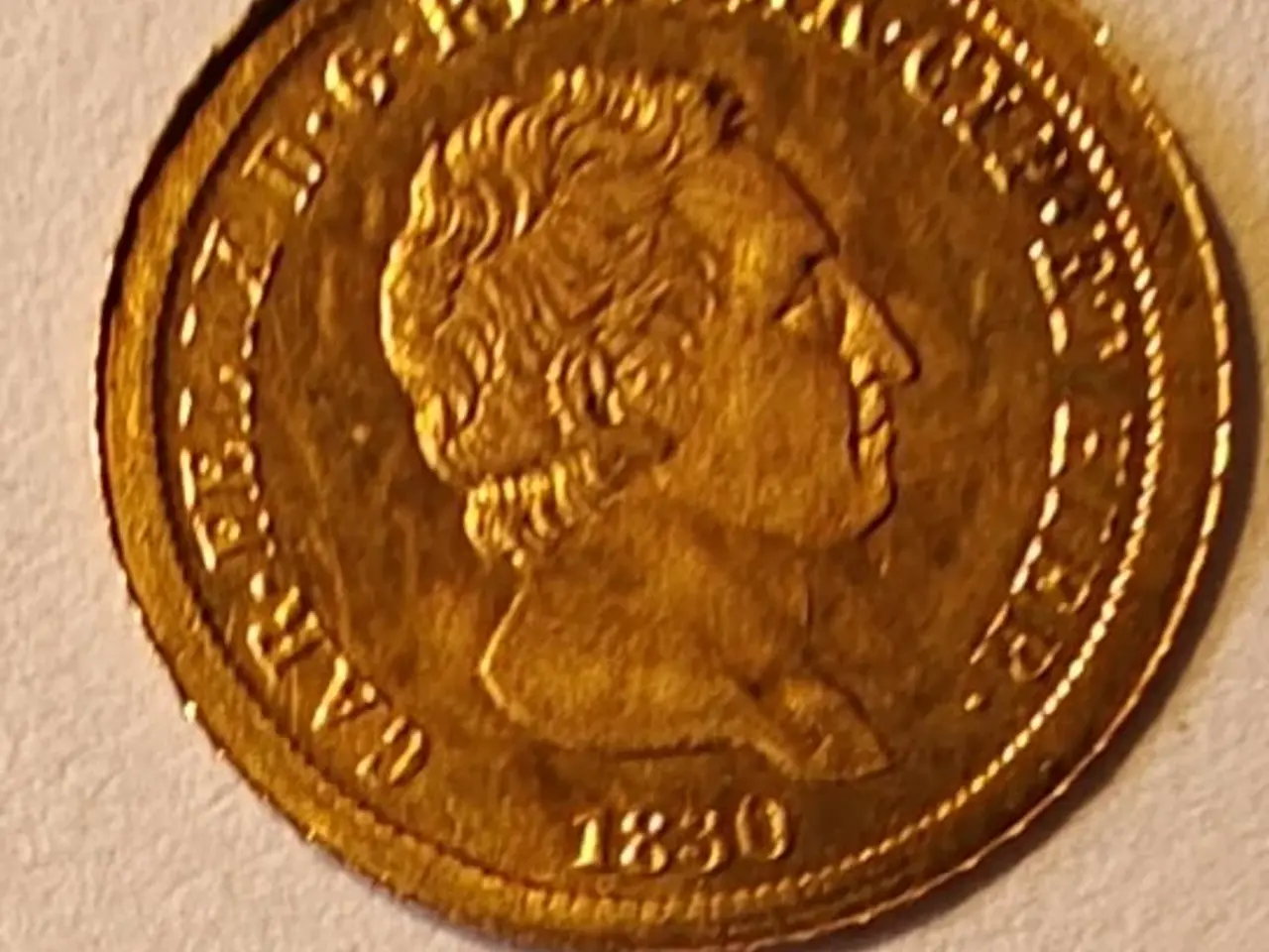 Billede 1 - Italien Felix Rex smuk mini-guldmønt