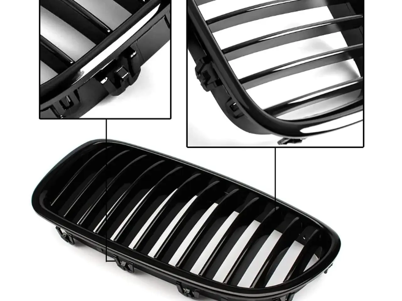Billede 8 - BMW sorte spejlkapsler + sort grill: M5 / BATMAN
