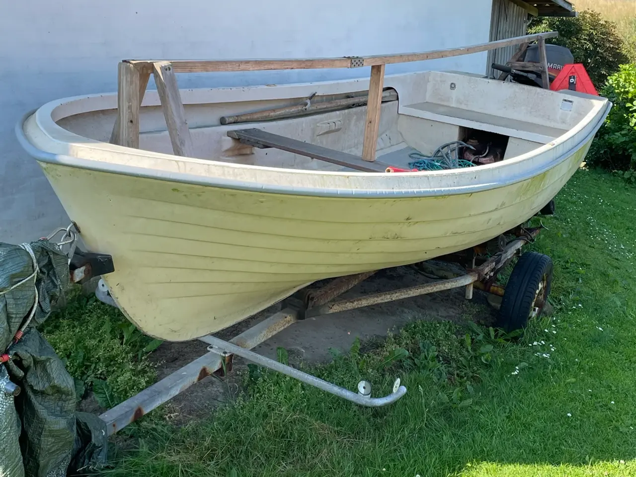 Billede 5 - Rana plast jolle + Mariner motor og trailer