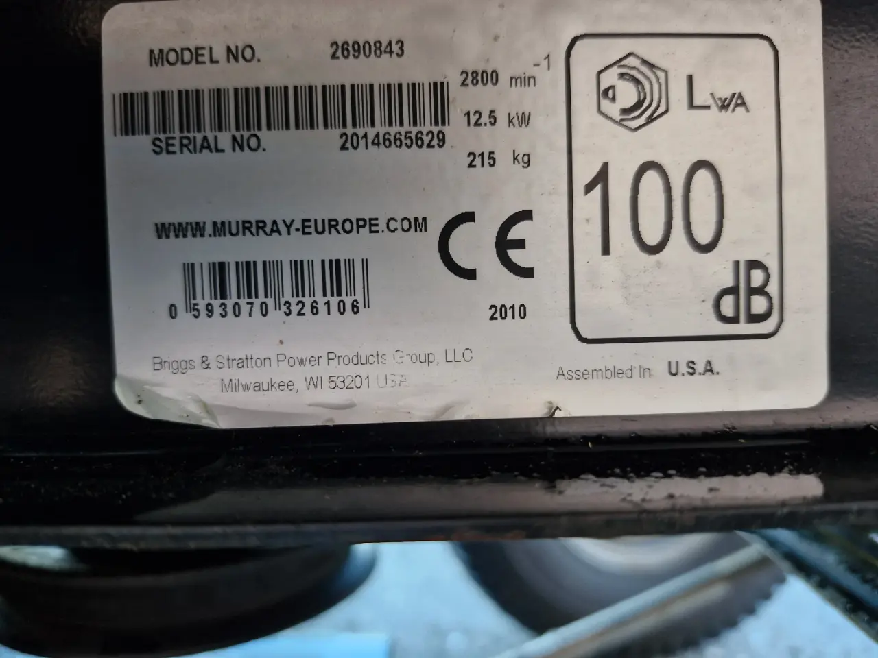 Billede 10 - Murray EMT125 Havetraktor