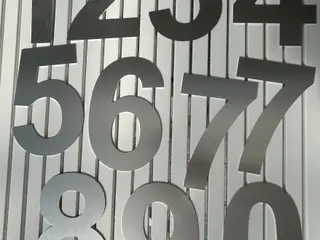 Nye husnumre i børstet elokseret aluminium