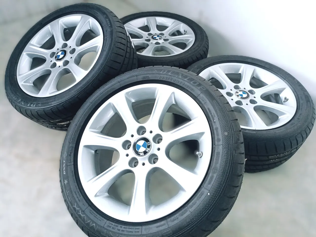 Billede 2 - 5x120 17" IS/ET37 nav 72,6ø BMW sommersæt inkl.TPM