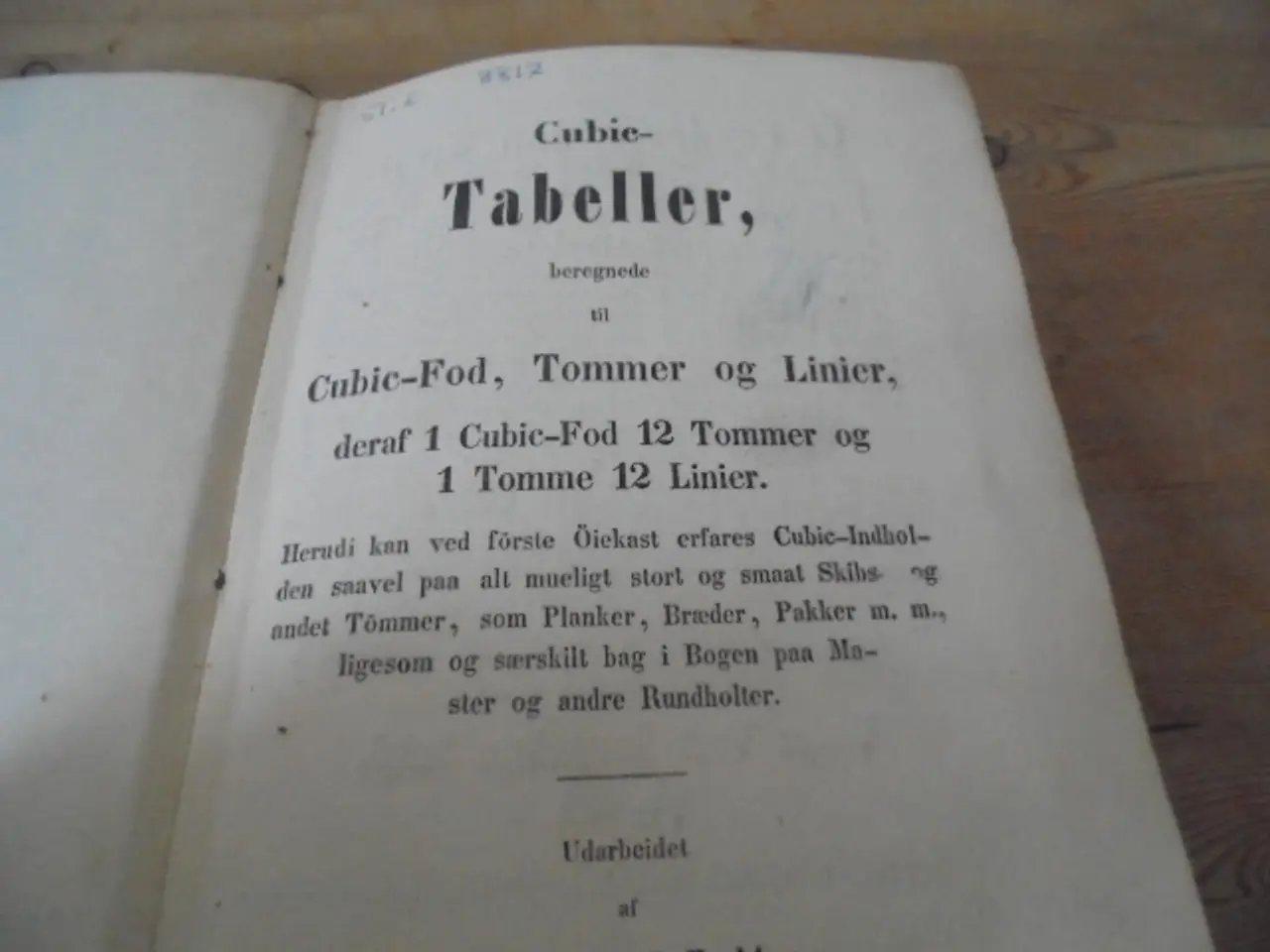 Billede 2 - Cubic-tabeller – udgivelse fra 1823