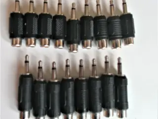 Adapter 3.5mm mono minijack han til RCA phono hun