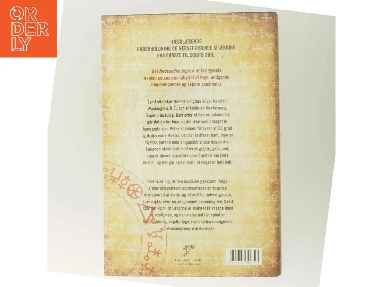 Billede 3 - Det forsvundne tegn af Dan Brown (Bog)