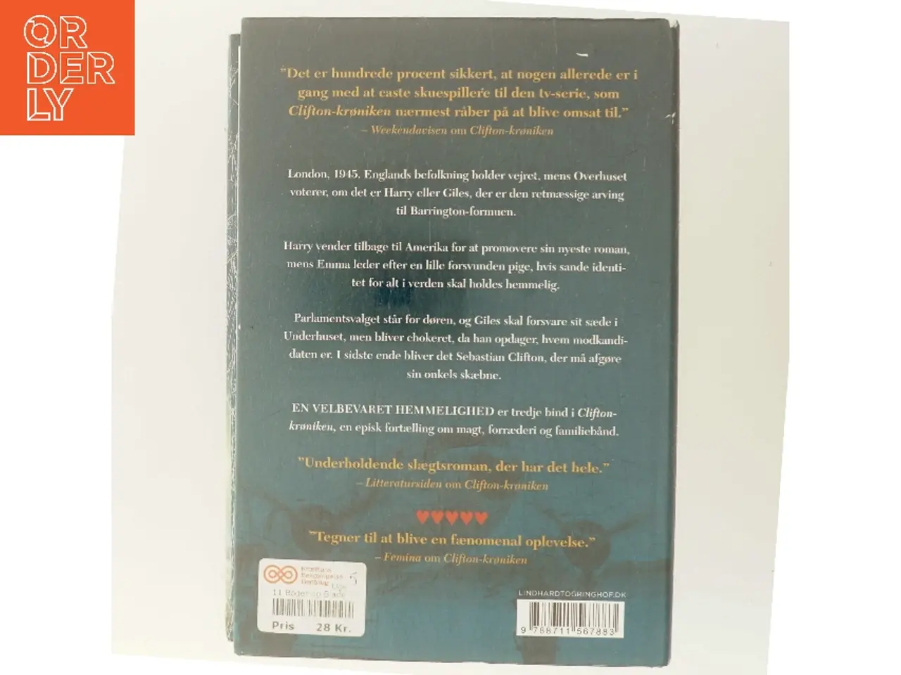 Billede 3 - En velbevaret hemmelighed af Jeffrey Archer (Bog)