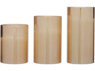 2 stk. blokker led Lys m. fjernbetjening 3 pak amber(ubrugt)