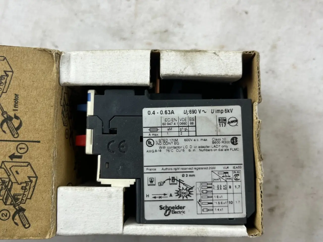 Billede 5 - Schneider Electric TeSys LRD04 0.4–0.63A Thermal