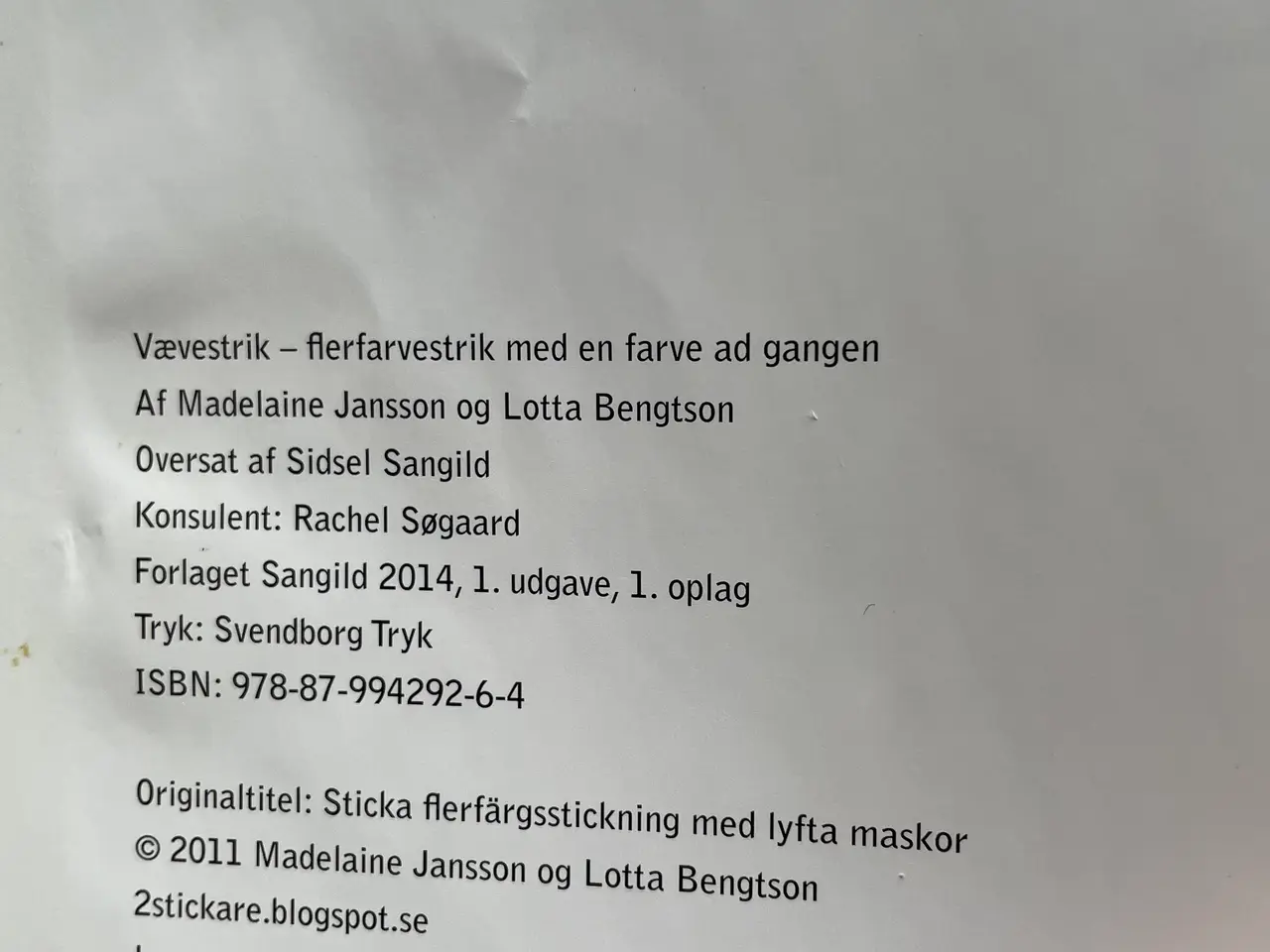 Billede 3 - Madeleine Jansson & Lotta Bengtson Vævestrik