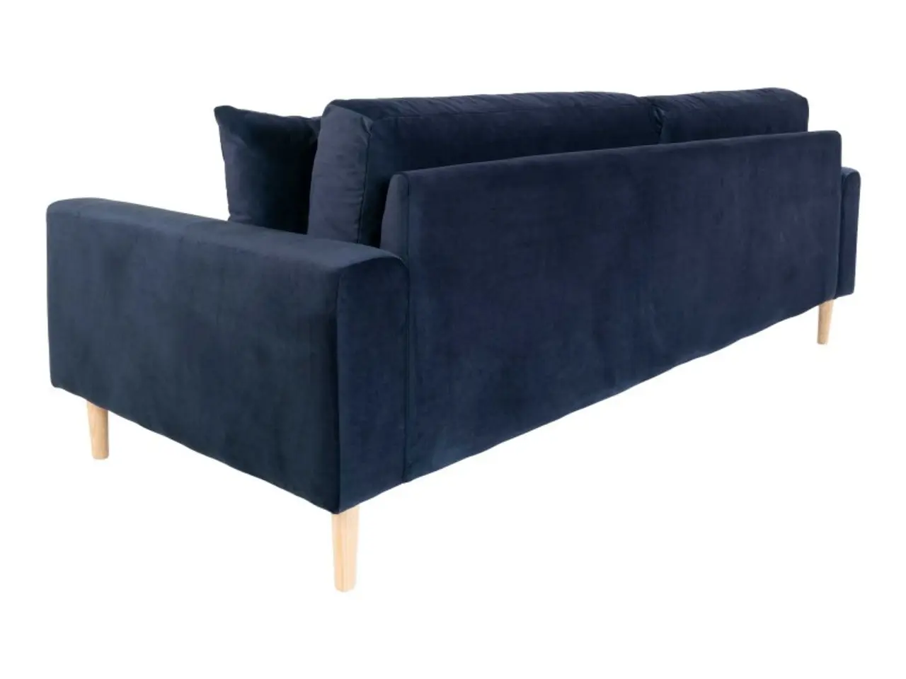 Billede 3 - Lido 3 Personers Sofa - Sofa i mørkeblåt velour