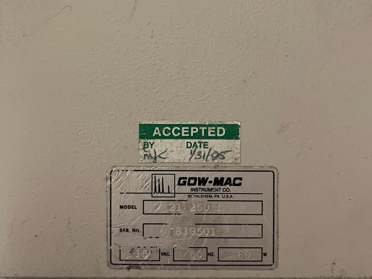 Billede 12 - GOW-MAC 21-250 Gas Leak Detector Thermal - SOLD AS