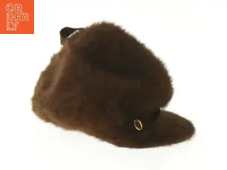 Brun pels hat fra Kangol (str. 23 cm)