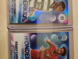 2x fodboldkort Wonderkids