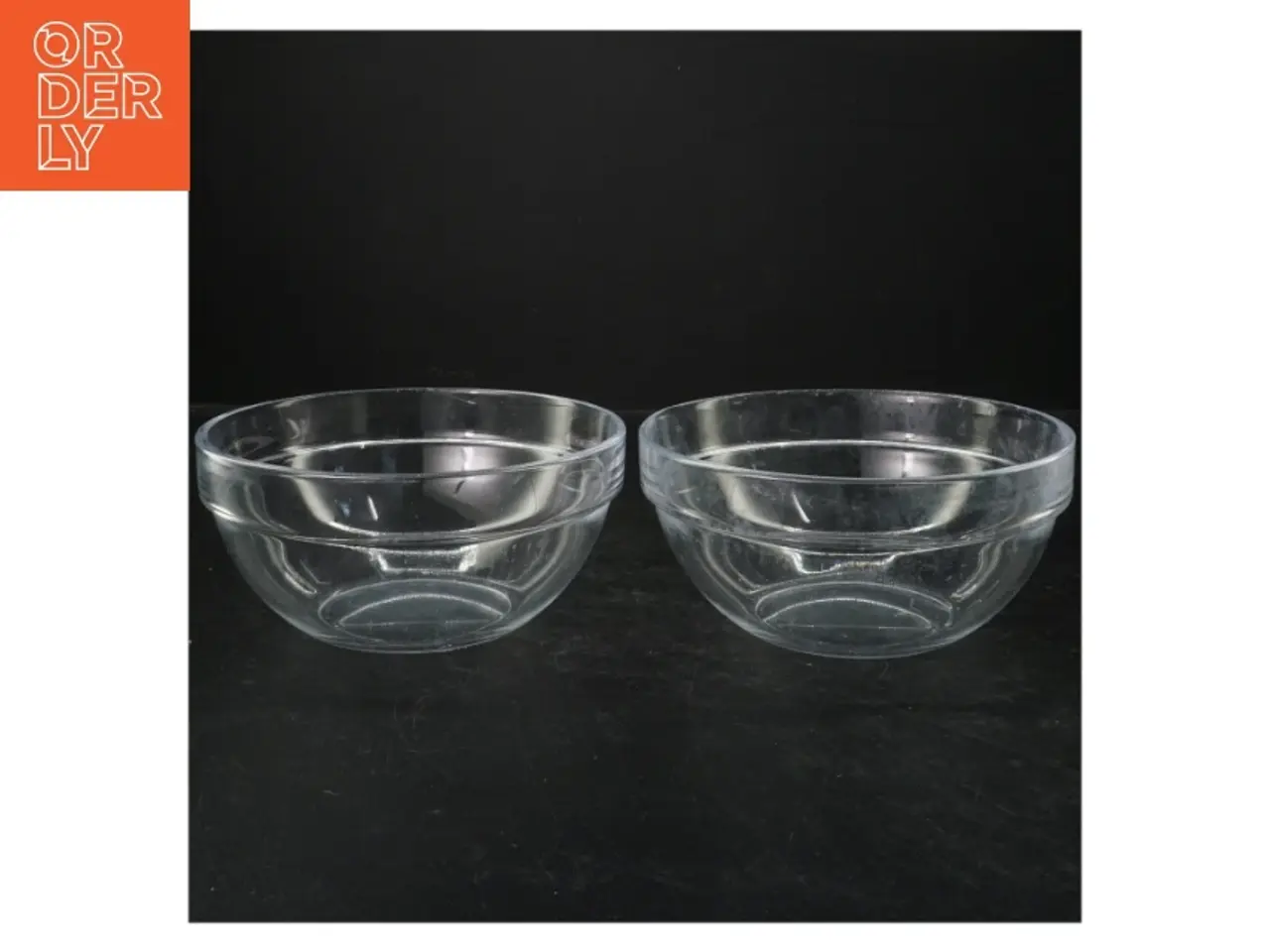 Billede 1 - Sæt af 2 glas skåle (str. Ø 17 cm)