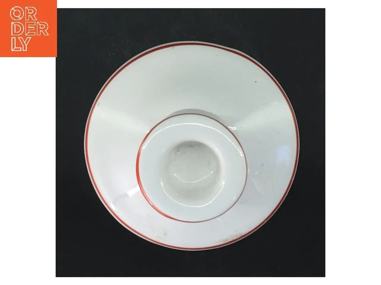 Billede 3 - Lysestage i porcelæn med blomsterdesign (str. 17,5 cm)