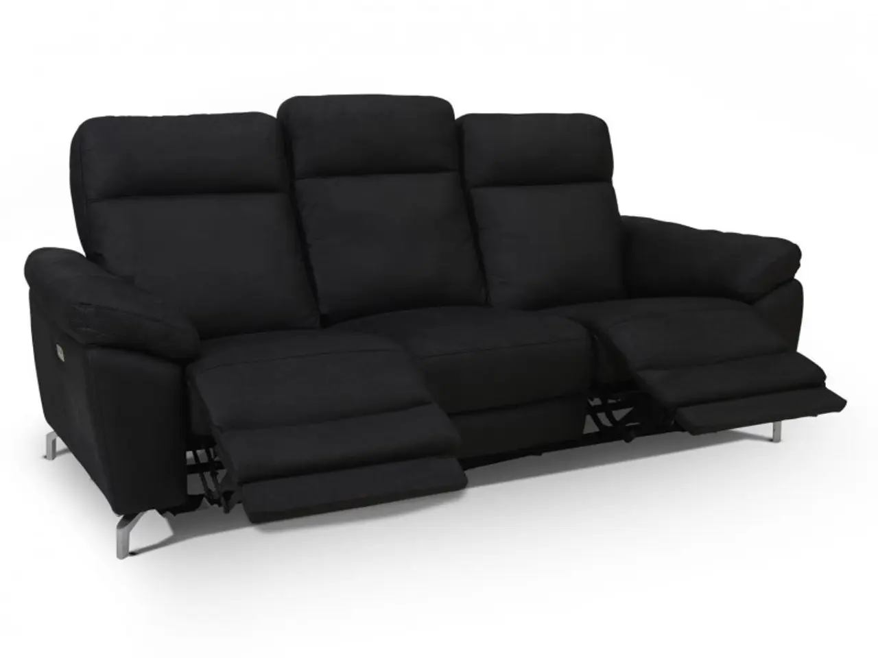 Billede 6 - Selesta Recliner 3 pers. lædersofa sort