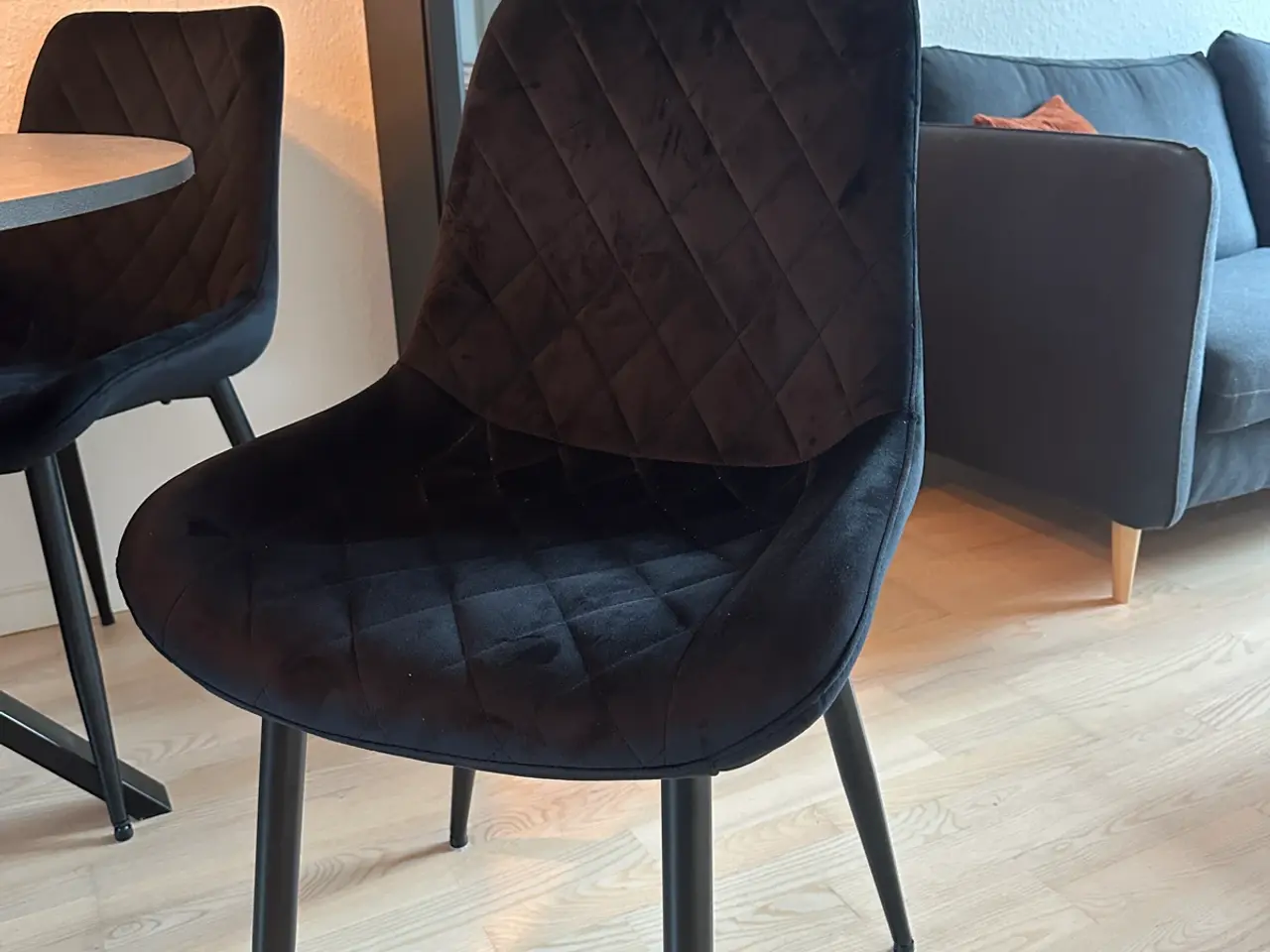 Billede 1 - Velour spisebordsstole