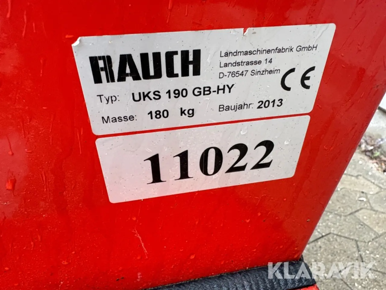 Billede 6 - Saltudlægger Rauch Uks 190 GB-HY