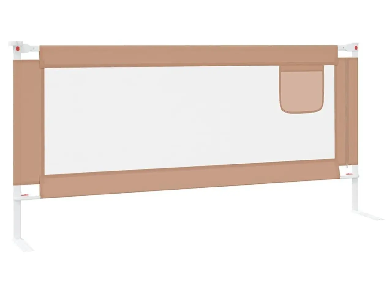 Billede 4 - Sengehest til børneseng 200×25 cm - stof, gråbrun