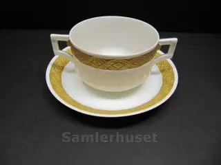 Guld Vifte Boulliongkop Lille 6x8 cm. Rc. 11552