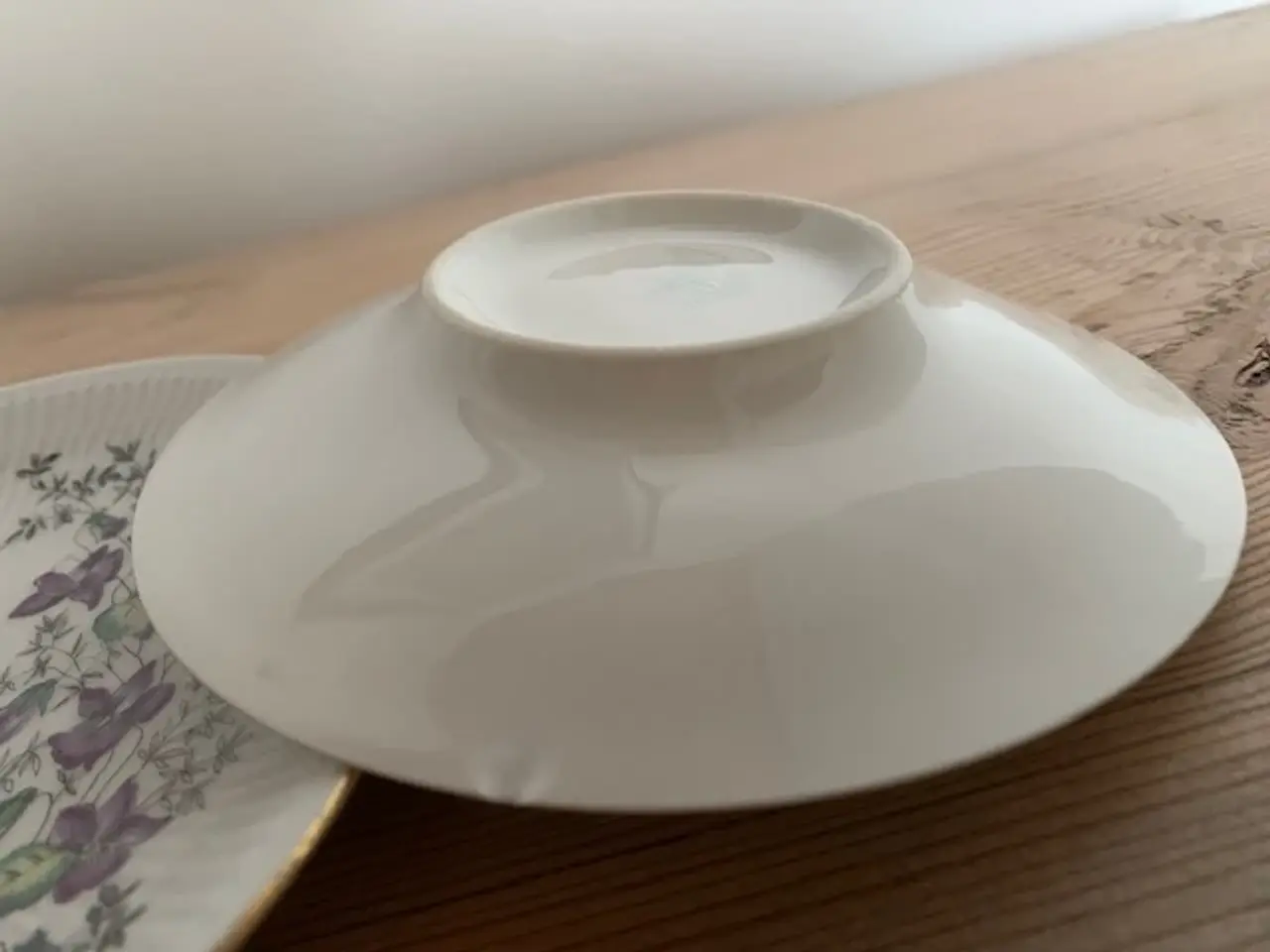 Billede 4 - Kaffestel med violer og guld kant - vintage