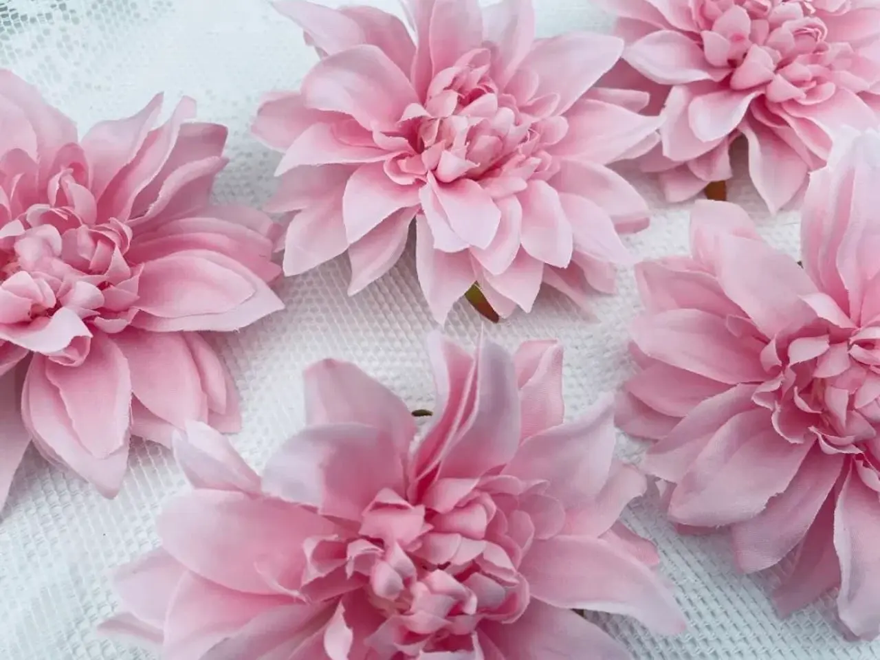Billede 2 - Kunstig blomster lyserøde 5 stk. 