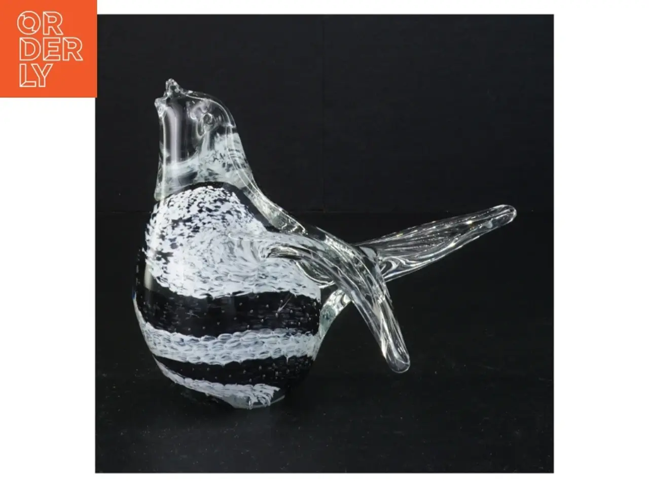 Billede 1 - Håndlavet Glasfugl skulptur (str. 16 xn 14 cm)