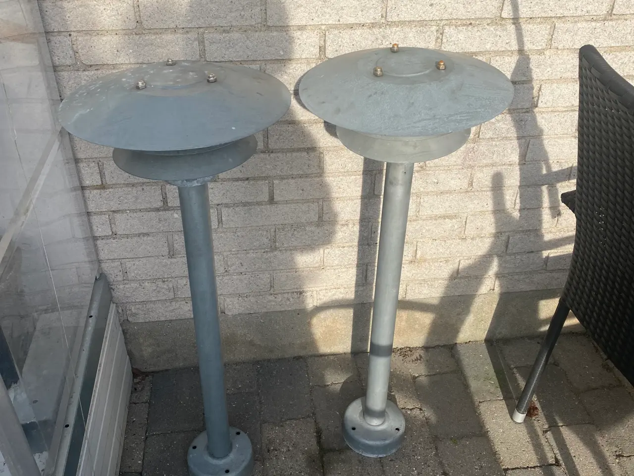 Billede 2 - Bedlamper 2 stk.ens. Galvaniserede