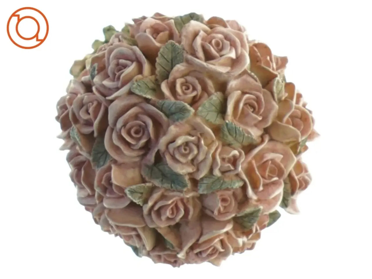 Billede 4 - Rose blomster buket dekoration figur (str. 15 x 11 cm)