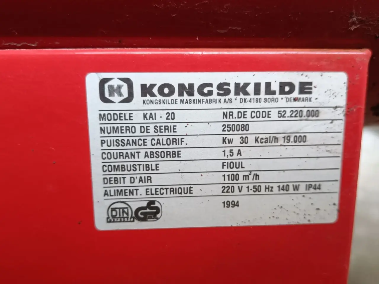 Billede 4 - Kongskilde KAI 20