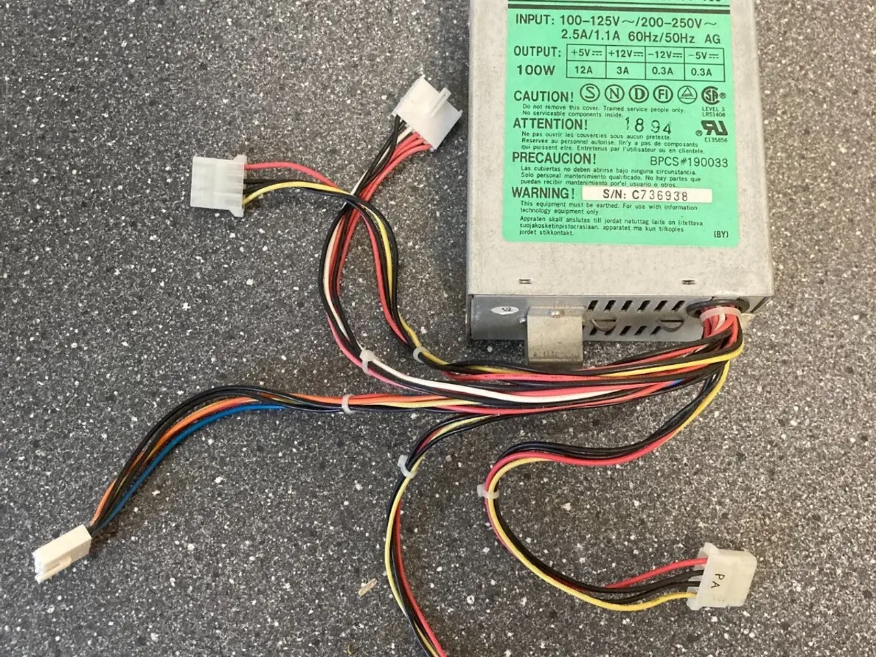 Billede 2 - DVE DSP-0584-100 Switching strømforsyning - - PC
