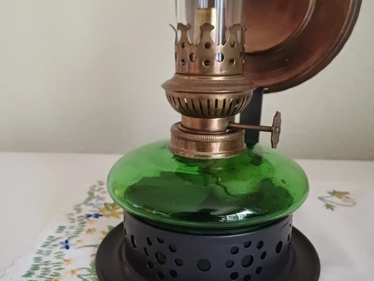 Billede 3 - Petroliumslampe vægophængt - vintage