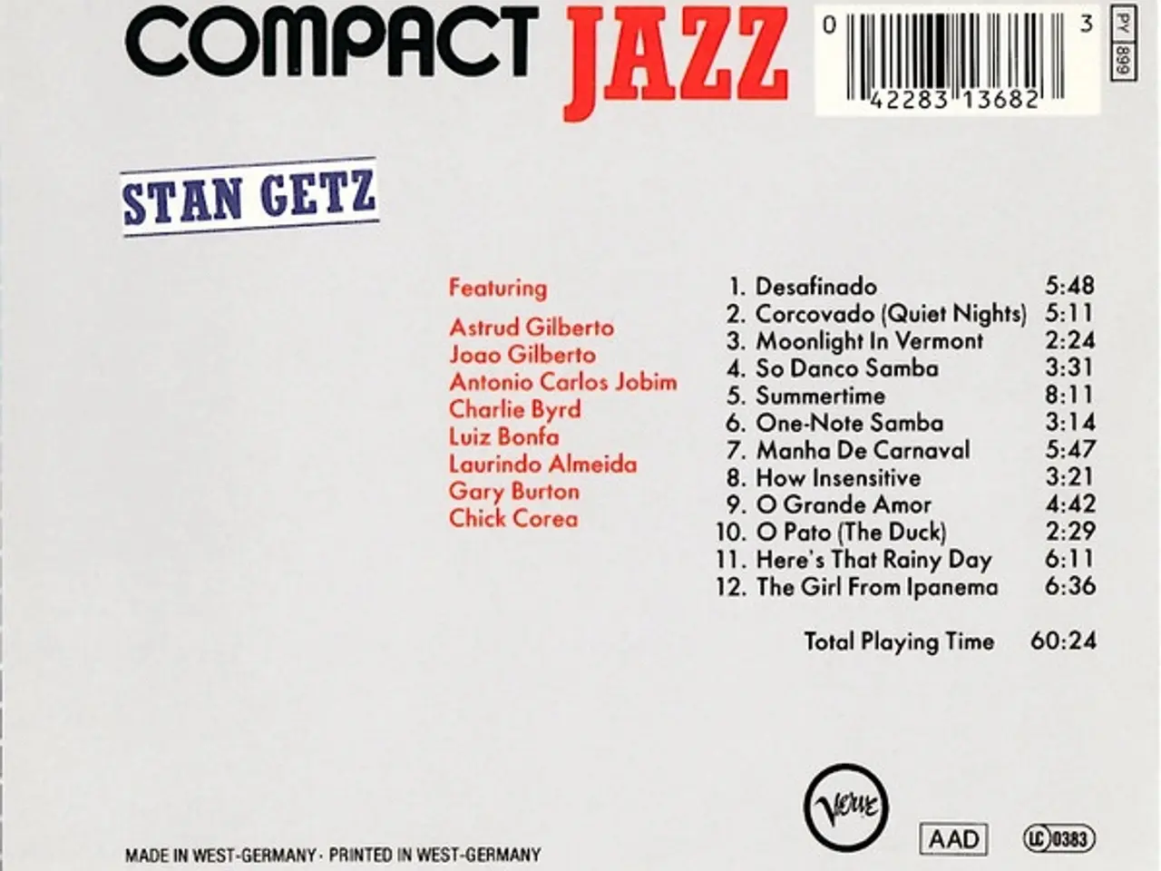 Billede 2 - Stan Getz – Stan Getz – CD