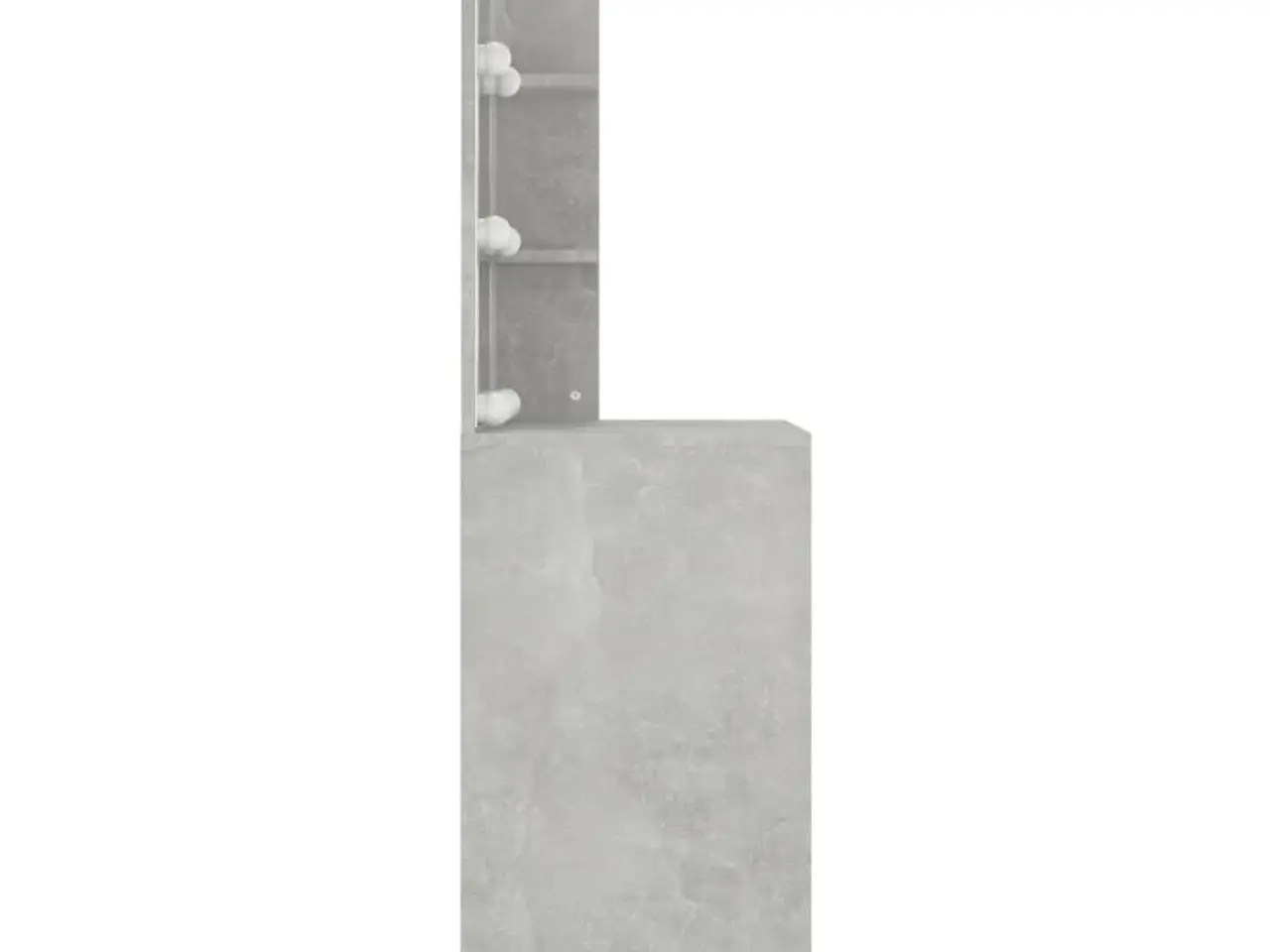 Billede 6 - Makeupbord med LED-lys 60×40×140 cm - betongrå