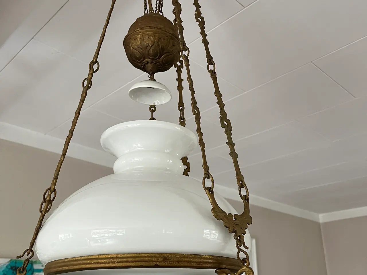 Billede 2 - Antik Loftslampe