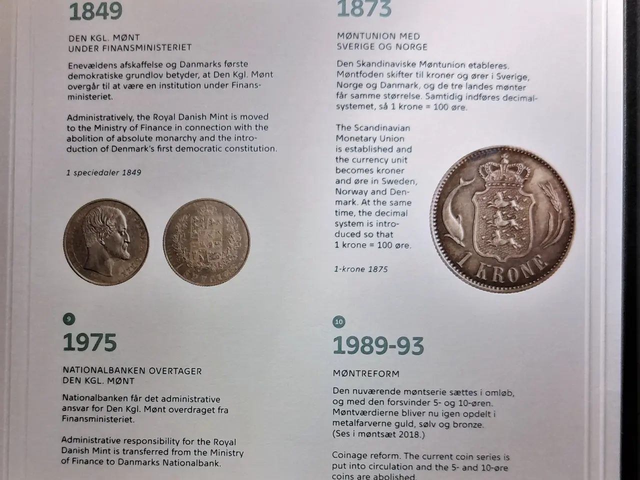Billede 5 - DET KGL MØNTSÆT 2018 DANMARKS NATIONAL BANK 200 ÅR