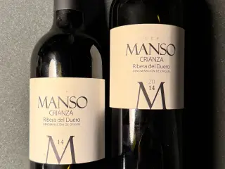 2 flasker Manso Crianza – Ribera del Duero 2014