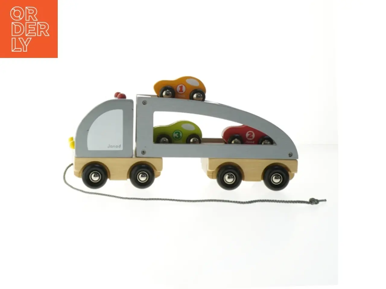 Billede 1 - Trælegetøjsbiltransport fra Janod (str. 30 cm)