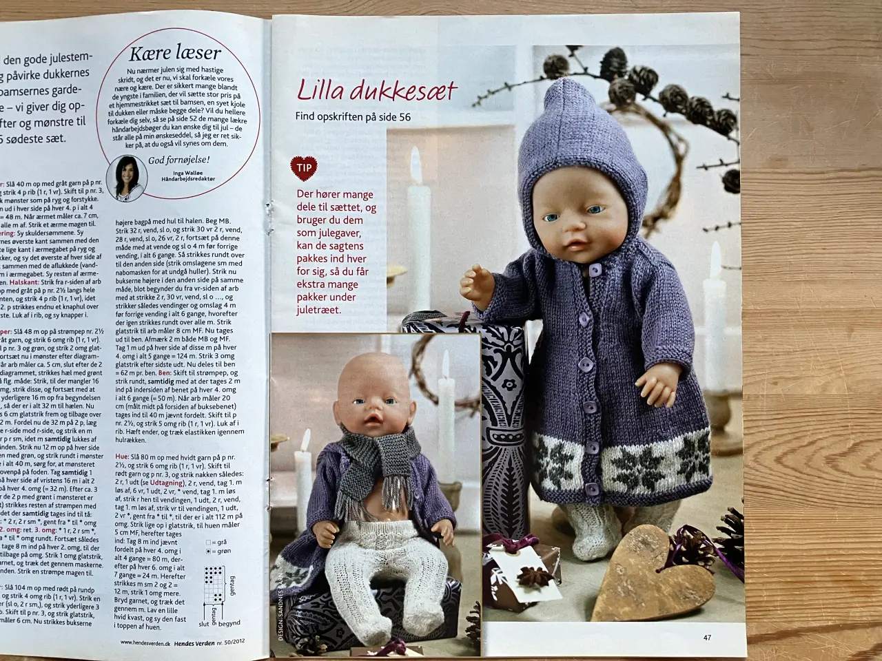 Billede 1 - Sy og strik til Baby Born og bamsen