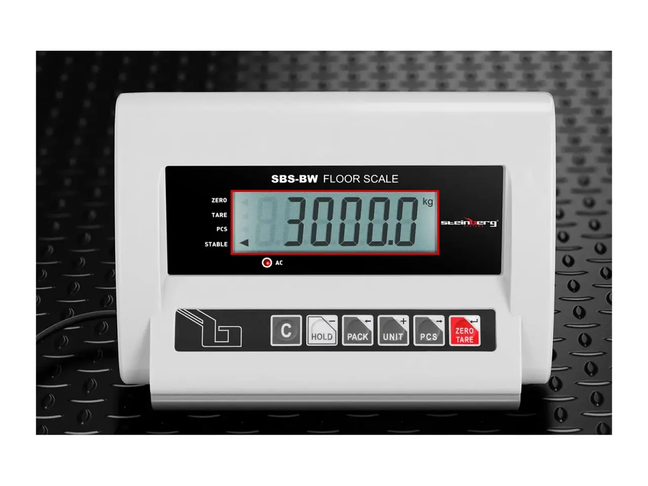 Billede 3 - Gulvvægt ECO – 3.000 kg / 1 kg – LCD