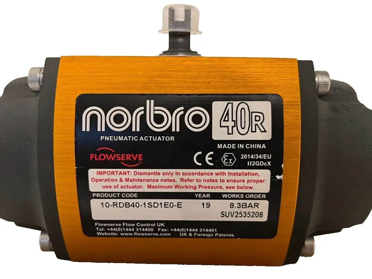 Billede 1 - ny Norbro 40R Pneumatic Actuator 10-RDB40-1SD1E0-E