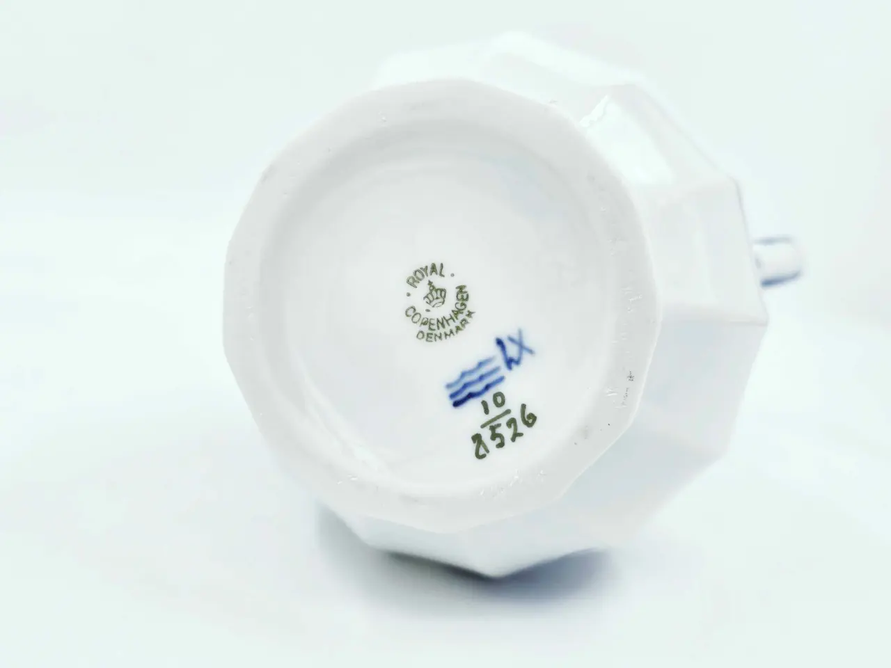 Billede 11 - Blå Blomst Kantet Stor kande Porcelæn