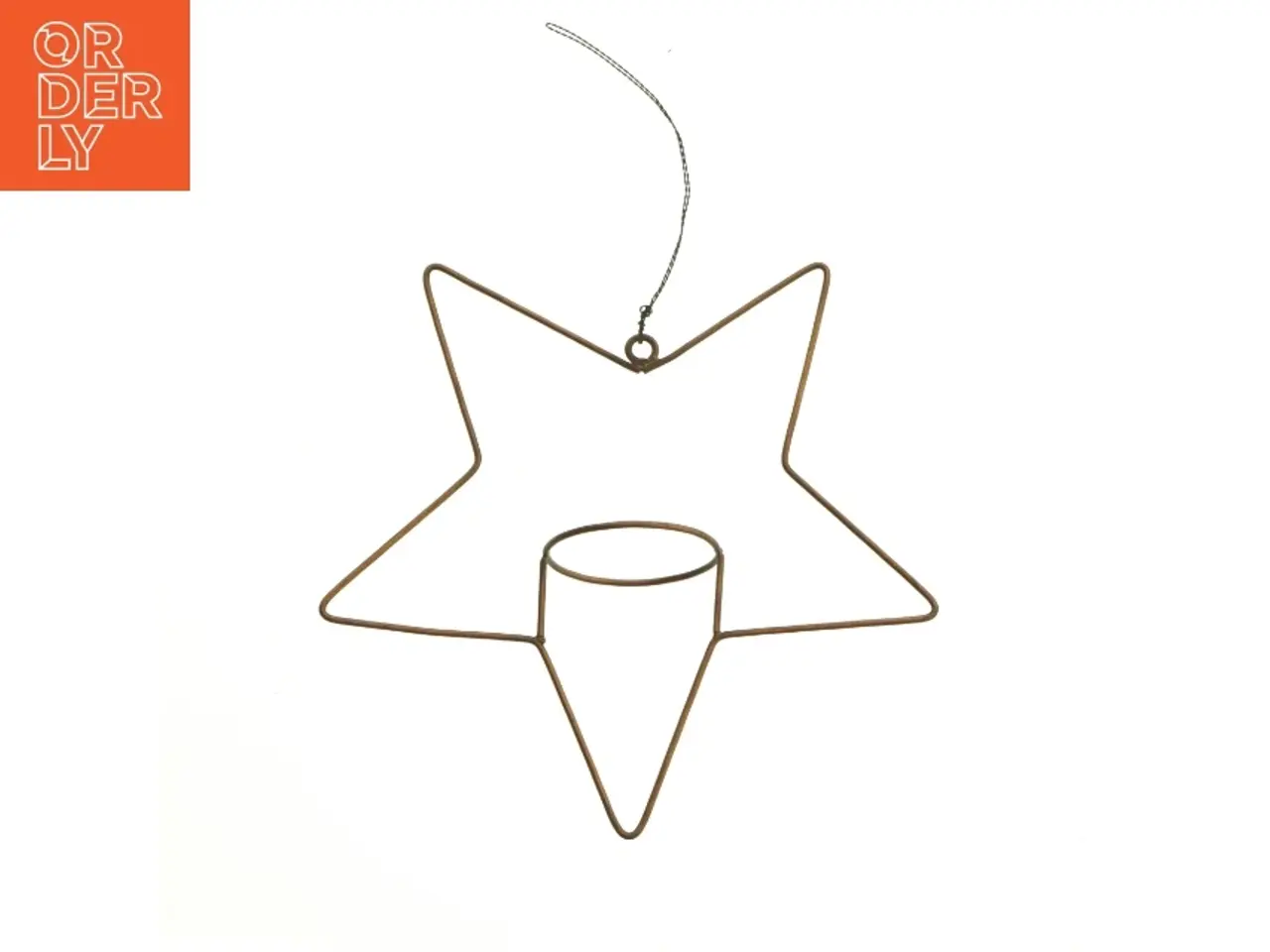 Billede 1 - Stjerneformet lysholder (str. 21 cm)