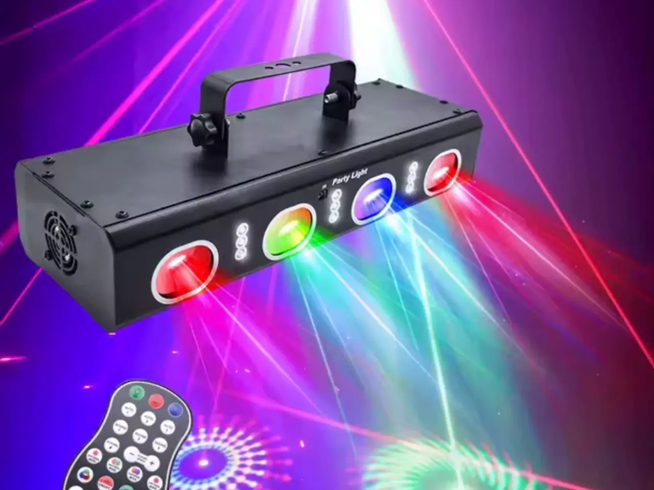 Billede 1 - LED diskolys laser og fjernbetjening