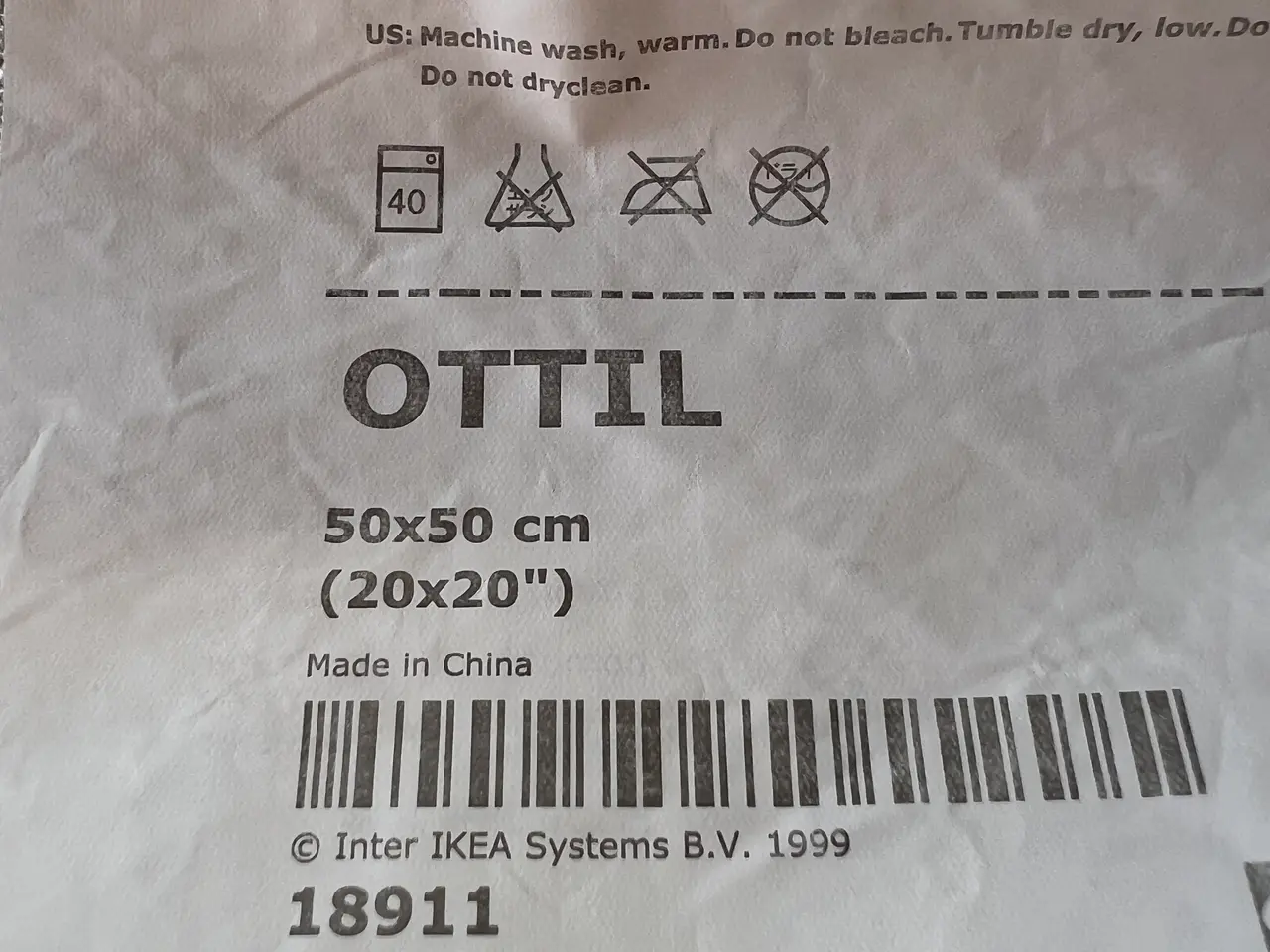 Billede 4 - 2 Stk. Ottile Pudebetræk (50x50 Cm.)