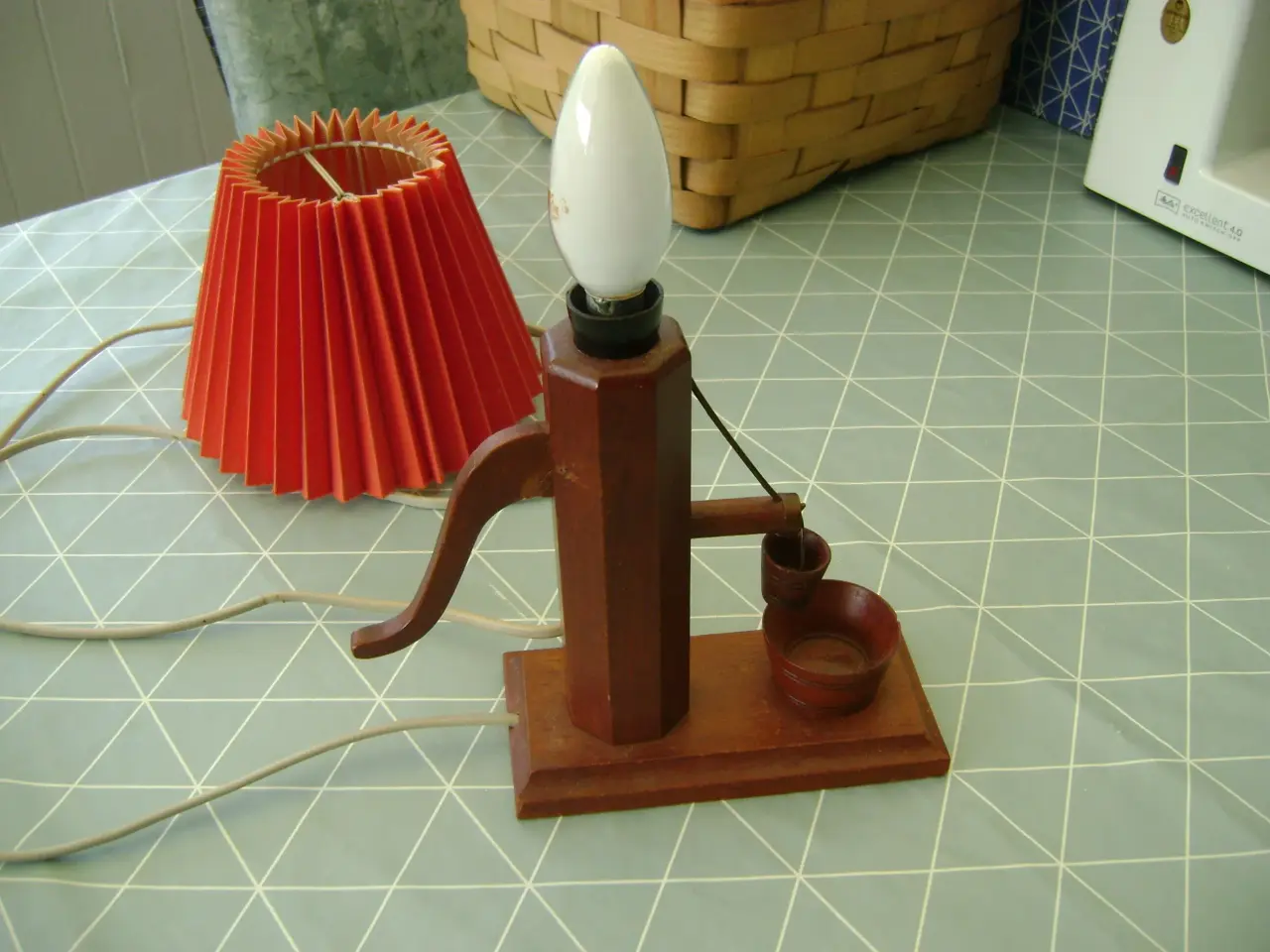 Billede 2 - Retro Teak bordlampe