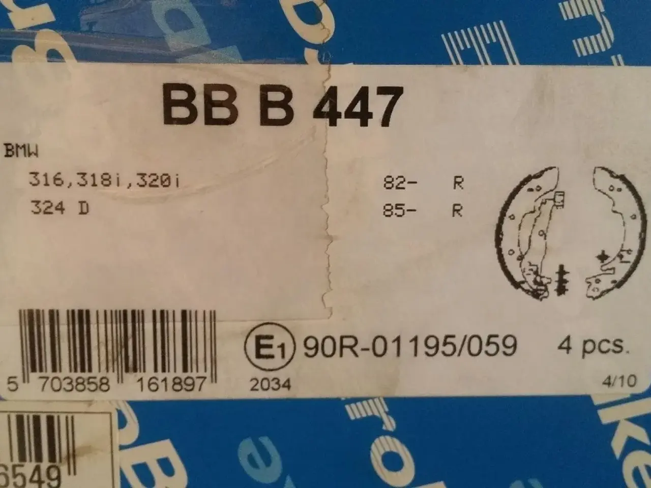 Billede 2 - BMW bremsebakker (Ny - ubrugt)