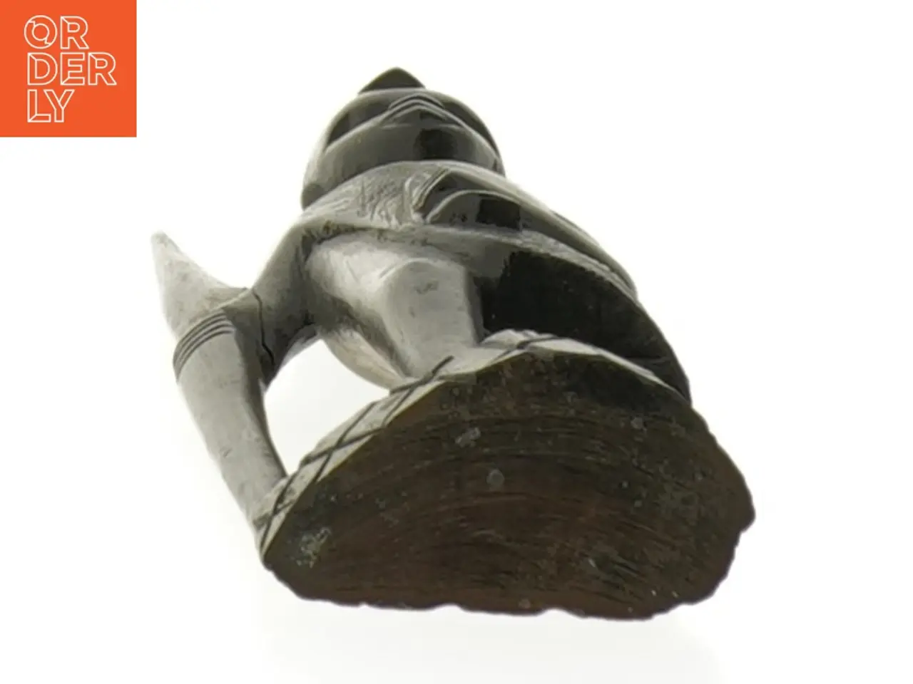 Billede 3 - Træfigur af kvinde med spyd (str. 18,5 cm)